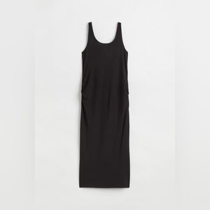 H&M Mama Maternity Ribbed MIDI Jersey Dress - Small